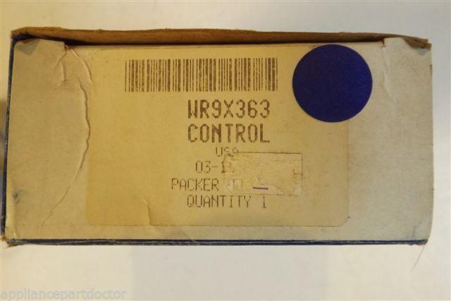 GE REFRIGERATOR WR9X363 CONTROL NEW IN BOX GE REFRIGERATOR WR9X363 CONTROL NEW IN BOX